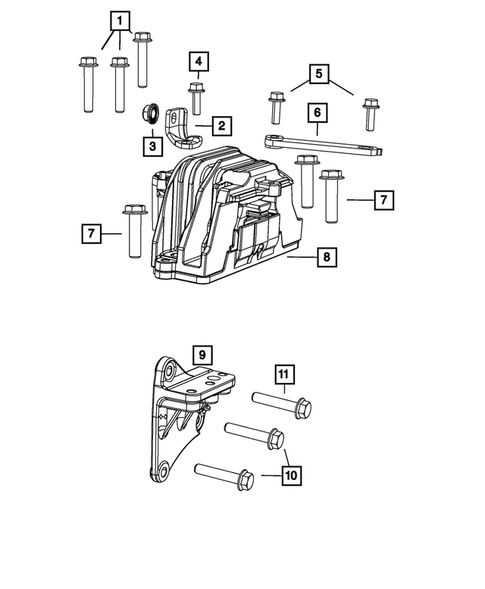 Engine Mounting for 2018 Dodge Journey #1