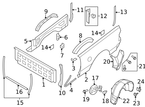Front & Side Panels for 2016 Ram 3500 #1