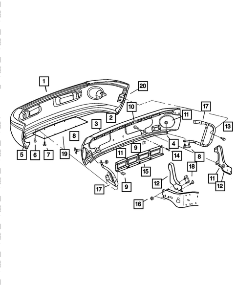Front Bumper and Fascia for 2001 Dodge Ram 2500 #0