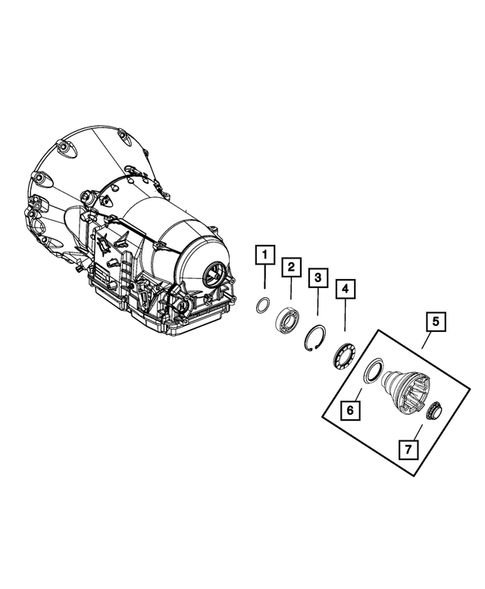 Case, Extension, Oil Pan, and Indicator (Dipstick) for 2012 Jeep Grand Cherokee #4