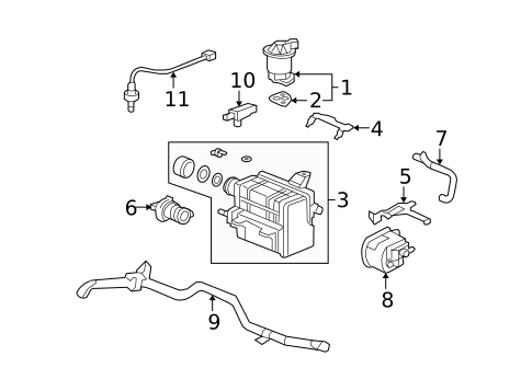 Emission Components for 2009 Honda Civic #1