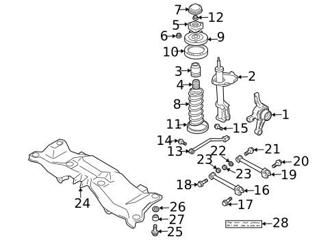 Rear Suspension for 2007 Suzuki Aerio #1