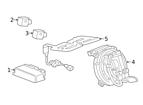 Air Bag Components for 2012 Cadillac SRX #1