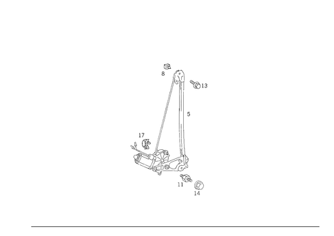 Window Regulator for 1993 Mercedes-Benz 400E #0