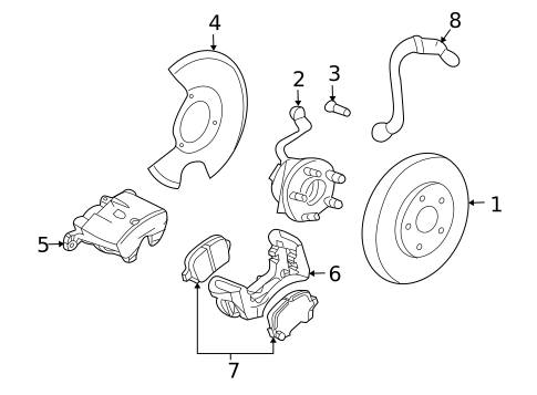 Front Brakes for 2007 Chevrolet Malibu #0