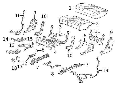 Second Row Seats for 2022 Cadillac XT6 #0