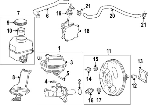 Master Cylinder - Components On Dash Panel for 2024 Lexus RX350 #0