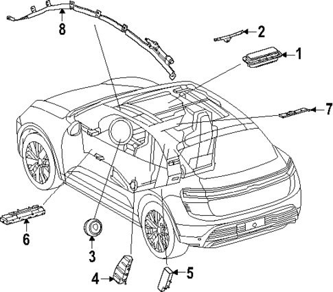 Air Bag Components for 2024 Porsche Macan #1