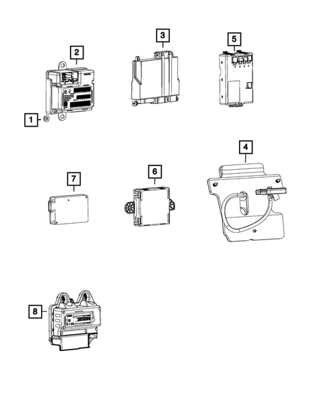 Keys, Modules and Engine Controllers for 2015 Chrysler 200 #1