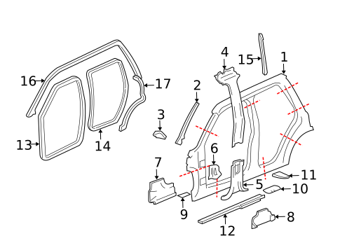 Uniside for 2003 Oldsmobile Bravada #0