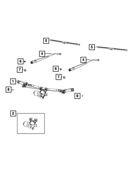 Wiper and Washer System for 2020 Jeep Gladiator #4