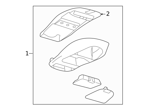 Overhead Console for 2005 Ford Focus #1