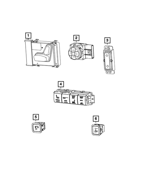 Switches for 2025 Chrysler Pacifica #1