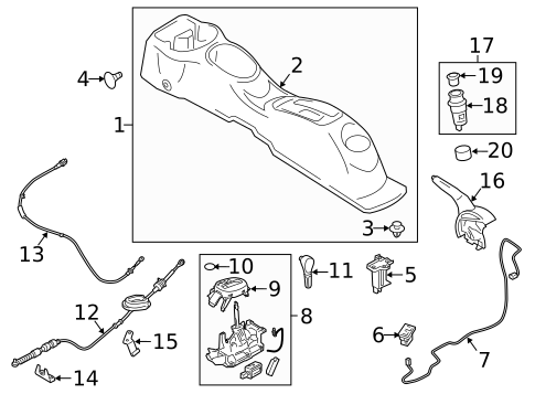 Parking Brake for 2019 Nissan Versa #1