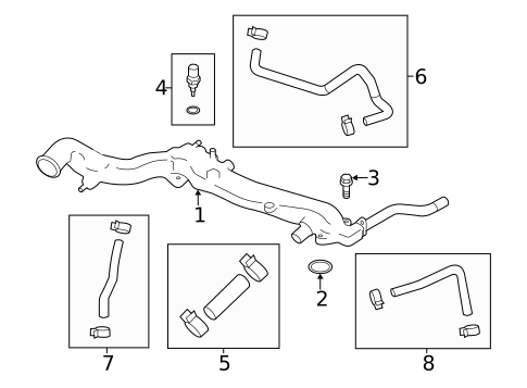 Hoses & Pipes for 2014 Subaru Forester #0