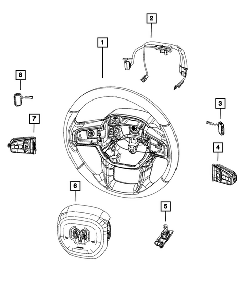 Steering Wheel for 2025 Ram 2500 #1
