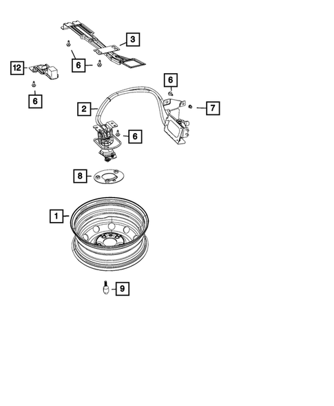 Wheel Spare for 2024 Ram ProMaster EV #1