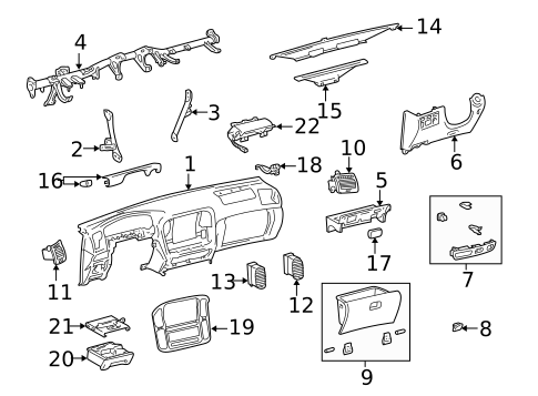 Instrument Panel for 1998 Toyota Land Cruiser #0
