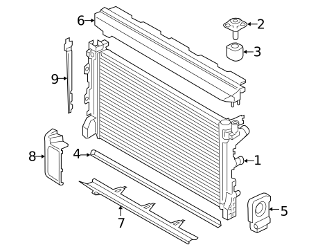 Radiator & Components for 2018 BMW 540d xDrive #0