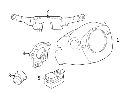 Shroud, Switches & Levers for 2014 Nissan Murano #0