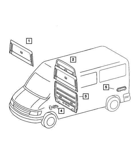 Moldings, Scuff Plates for 2004 Dodge Sprinter 3500 #8
