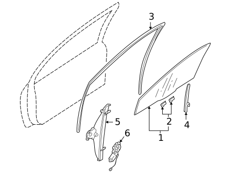 Front Door for 2003 Mitsubishi Lancer #1