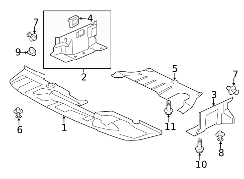 Splash Shields for 2011 Mitsubishi Lancer #1