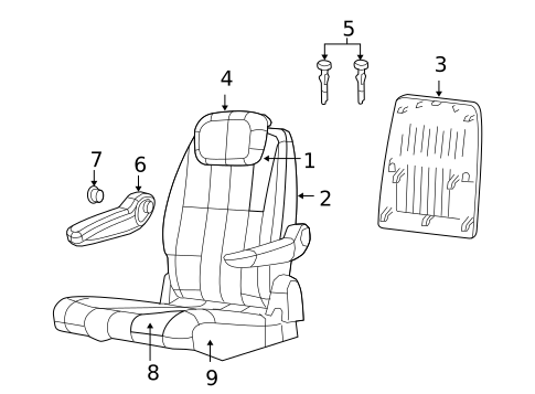 Second Row Seats for 2010 Volkswagen Routan #4