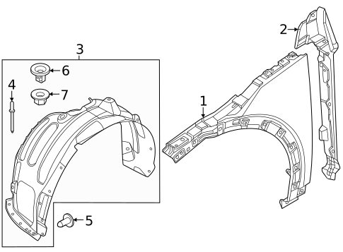 Fender & Components for 2023 Genesis GV60 #0
