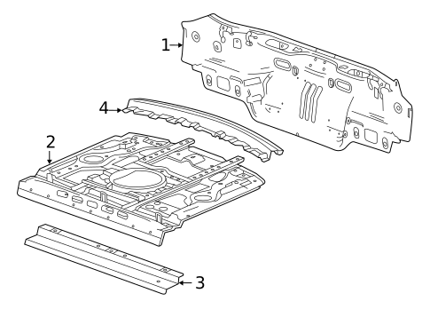 Rear Body for 2017 Cadillac XTS #0