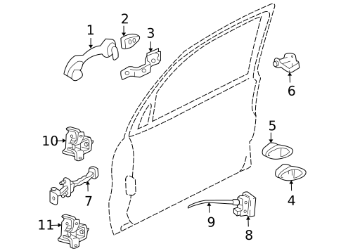 Rear Door for 2005 Ford Escape #0