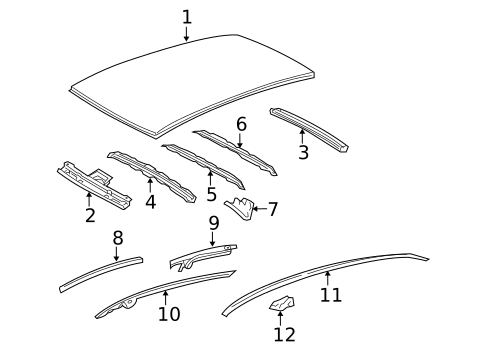 Roof & Components for 2011 Toyota Yaris #0