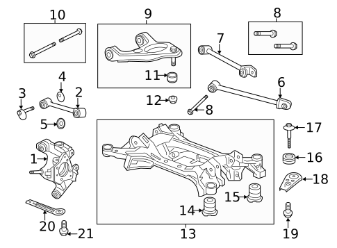 Rear Suspension for 2017 Honda Accord #2