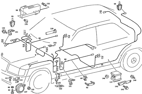 Antitheft Alarm System for 1989 Mercedes-Benz 190E #4