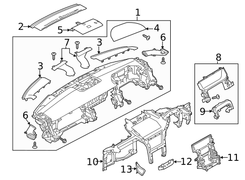 Instrument Panel for 2019 Land Rover Range Rover #0