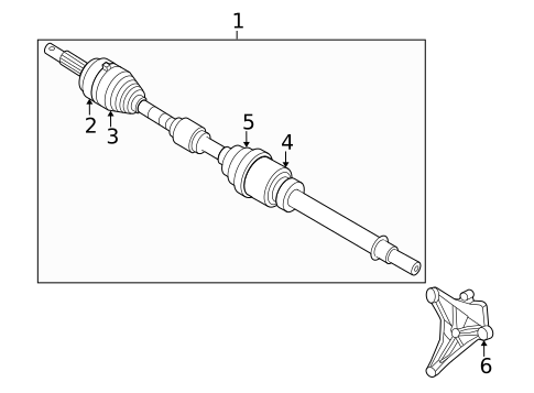 Drive Axles for 2023 Nissan Rogue #2