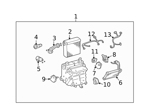 Evaporator & Heater Components for 2009 Lexus SC430 #0