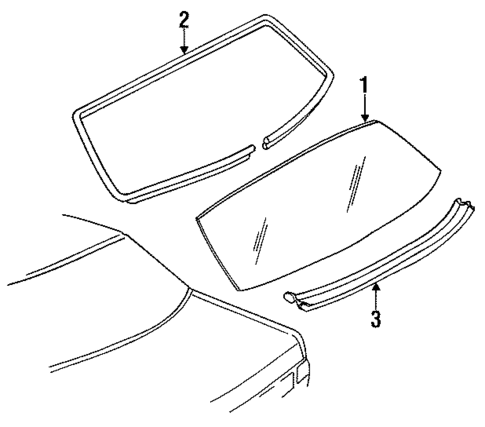 Reveal Moldings for 1993 Chevrolet Lumina #1