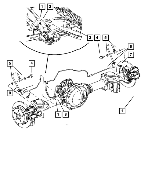Brake Lines and Hoses for 2007 Jeep Liberty #1