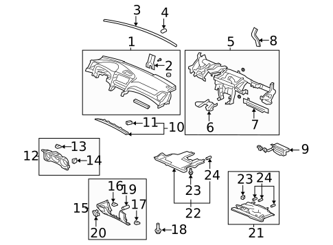 Instrument Panel for 2004 Acura TL #0