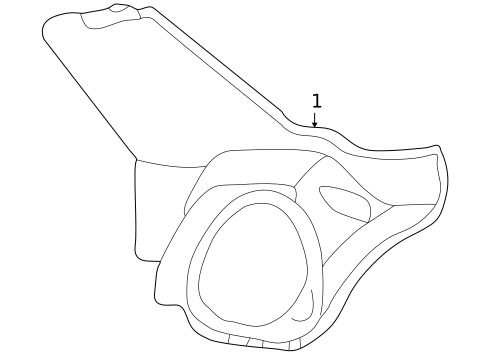 Interior Trim - Quarter Panels for 1999 Chevrolet Corvette #2