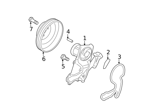 Water Pump for 2018 Kia Sedona #2