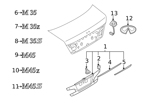 Parking Aid for 2008 INFINITI M45 #0
