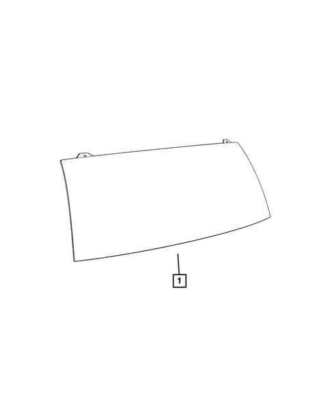 Glass and Interior Rear View Mirror for 2015 Ram C/V #1