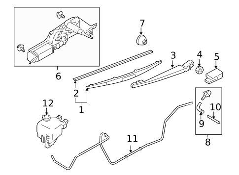 Wipers for 2005 Saab 9-2X #1