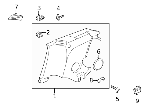 Interior Trim - Quarter Panels for 2008 Jaguar XK #0