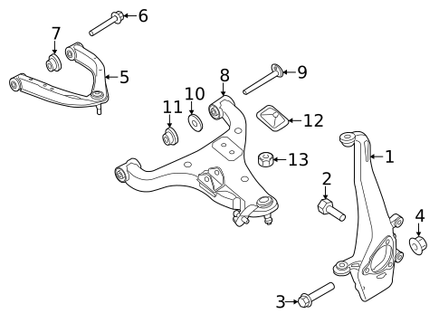 Suspension Components for 2014 INFINITI QX80 #1
