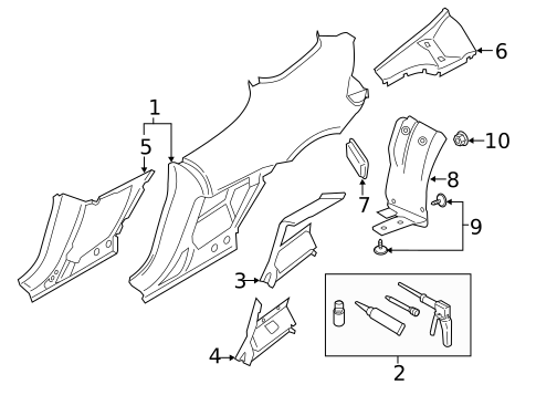 Quarter Panel & Components for 2022 Porsche 718 Spyder #0