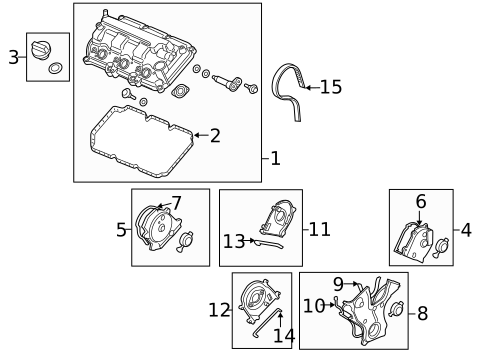 Valve & Timing Covers for 2018 Acura MDX #0