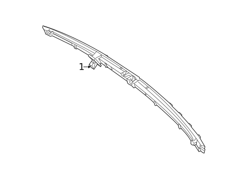 High Mounted Stop Lamp for 2014 Mercedes-Benz E63 AMG S #1